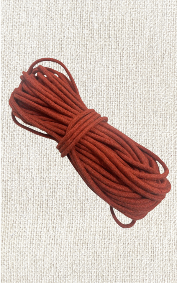 Cordão de Algodão Terracota 6mm 25 metros