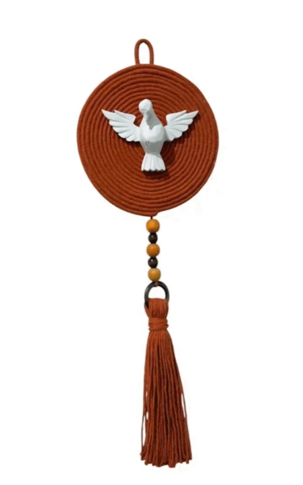 Kit Pendente Divino Terracota com Cordão de Algodão