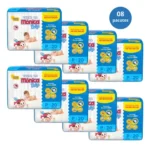 Fraldas Turma Da Mônica Baby Kit 8 Pacotes P