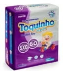 Fralda Infantil Toquinho Confort Sec Mega Xxg Barata 60 Unid