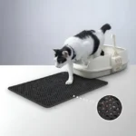 Tapete Higiênico Gato Coletor Caixa De Areia Preto Tam G