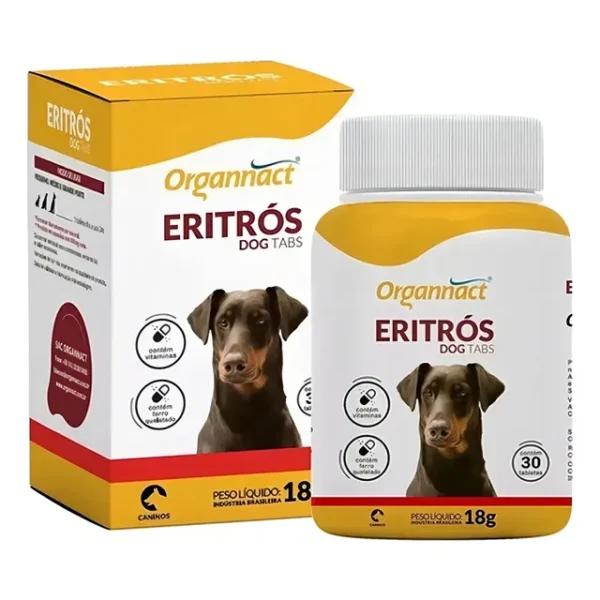 Organnact Eritrós Dog Tabs 18g 30 Comprimidos Vitamina Ferro