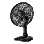 Ventilador De Mesa 30cm Super Power Mondial 60w Vsp-30-b 30 Cm Preto 220v Prata Polipropileno 6