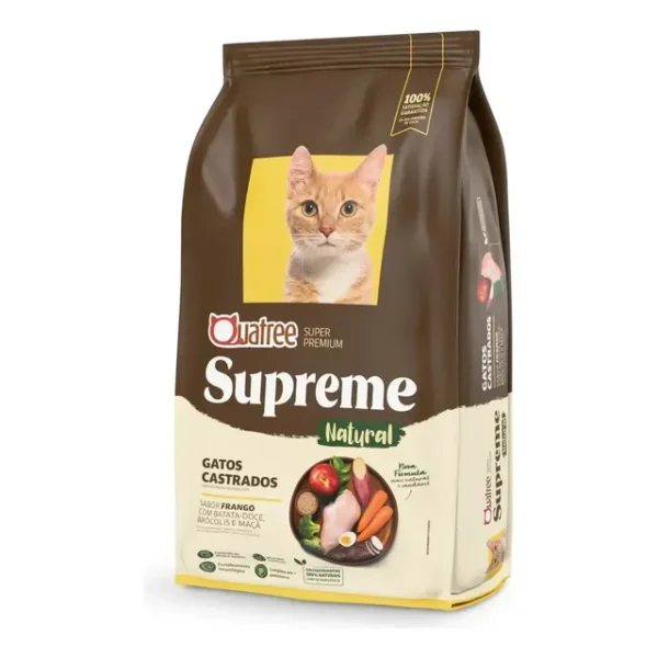 Ração Quatree Supreme Gatos Castrados 3kg