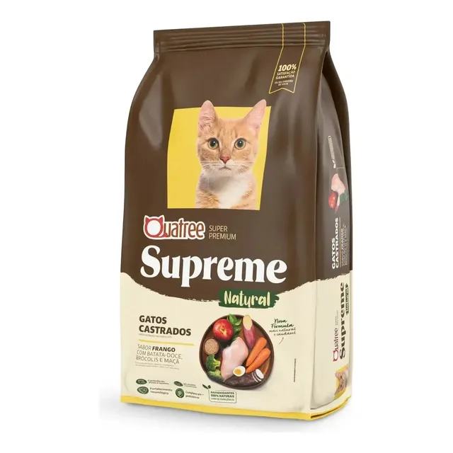 Ração Quatree Supreme Gatos Castrados 3kg
