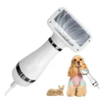 Cão Gato Estimação 2 In 1 Escova Deslizante Elétrica Leve Silenciosa Modeladora Penteado Remove Pelo Multifuncional D.s. Branco 127v