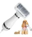 Cão Gato Estimação 2 In 1 Escova Deslizante Elétrica Leve Silenciosa Modeladora Penteado Remove Pelo Multifuncional D.s. Branco 127v