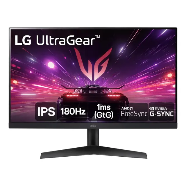 Monitor Gamer LG Ultragear 24 24gs60f-b Ips Full Hd 180hz 1ms (gtg) Nvidia® G-sync® Amd Freesync Hdr10 Srgb 99% Hdmi Displayport Preto 127/220v