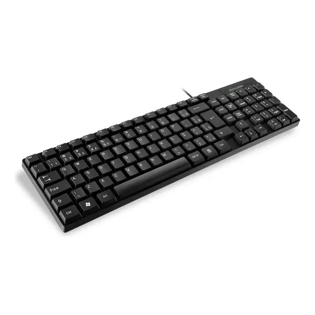 Teclado Teclas Macias Silenciosas Usb Preto Tc193 Multilaser Português Brasil