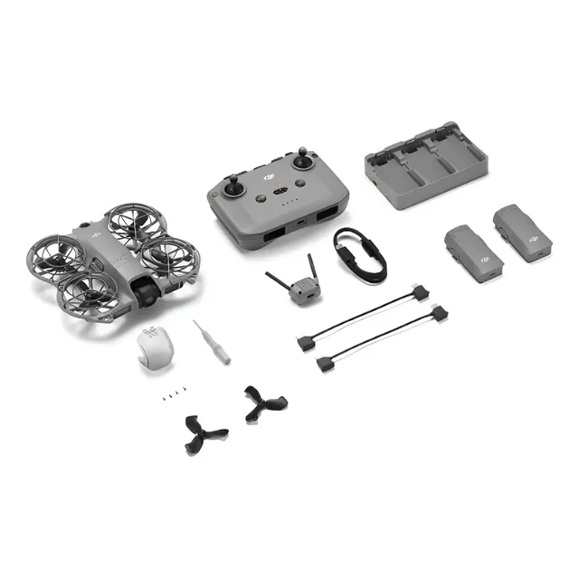 Drone Dji Neo 2 Fly More Combo Controle S/ Tela Br Cinza