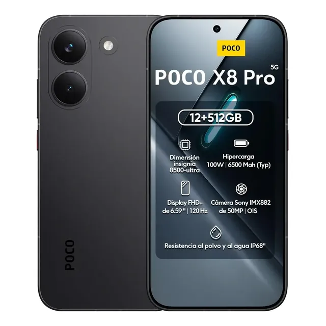 Xiaomi Poco X8 Pro 12gb Ram 512gb Global Lançamento C/ Nfc Preto