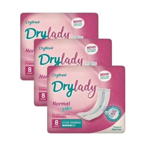 Kit Absorvente Fem P/ Incontinência Urinaria Com Fita Adesiva