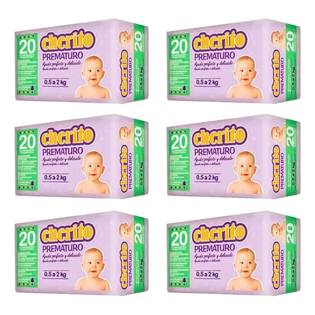 Kit Fraldas Prematuro De 0,500 A 2 Kl 120 Unidades Prematuro (pr) Sem Gênero