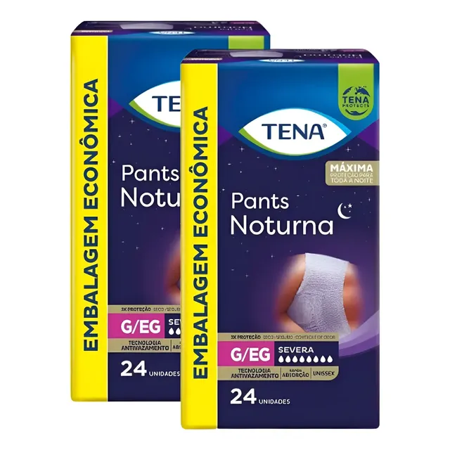 Kit Fraldas Tena Pants Noturna P/M