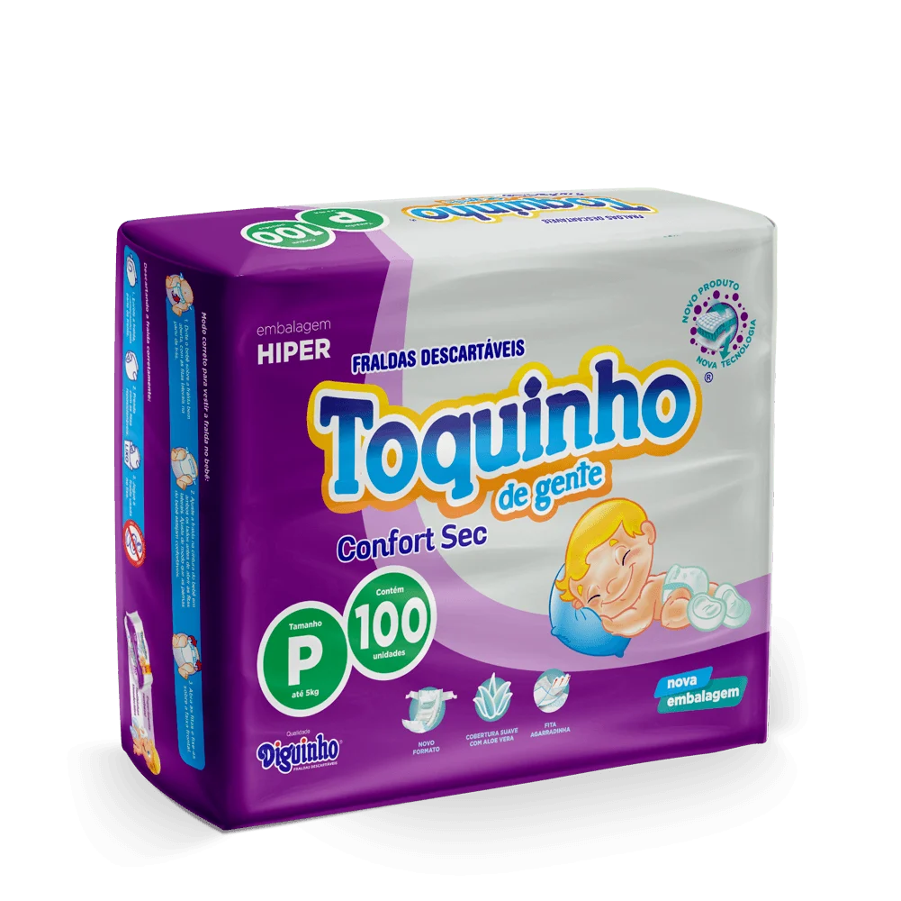 Toquinho Confort Sec P M G Xg Sxg Atacado